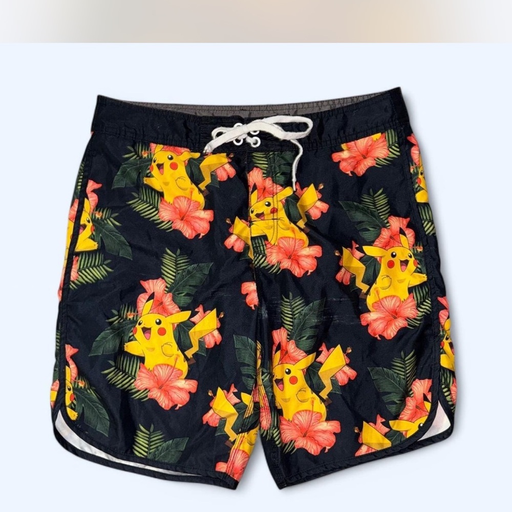 Pokémon Pikachu Hawaiian swim trunks #Pikachu #HawaiianVibes size 32